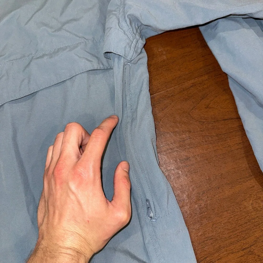 The North Face Mens XL Blue Vented Fishing Hiking Shirt Chevy Avalanche